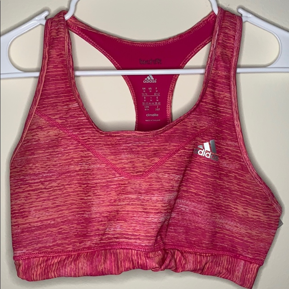 Pink ADIDAS sports bra